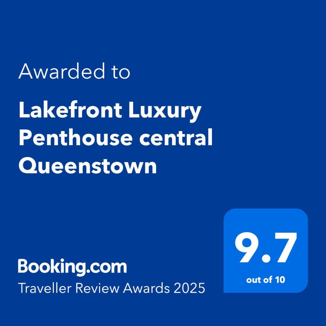 Lakefront Luxury Penthouse Central Queenstown Kültér fotó